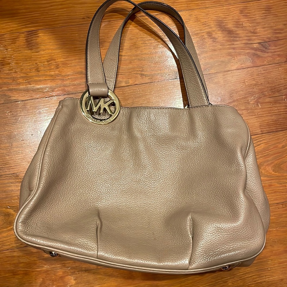 Michael Kors tan leather handbag